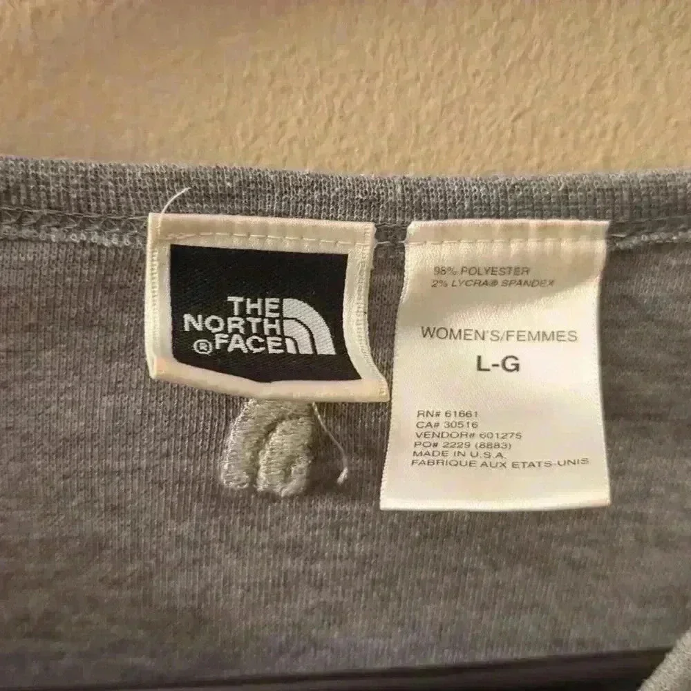 The North Face long sleeve shirt, gray, large - Picture 4 of 6